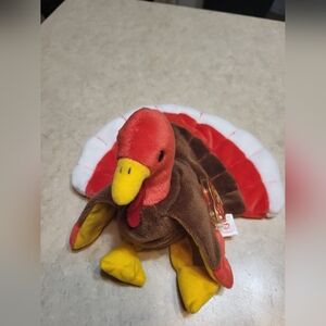 Authentic Retired Ty Beanie Baby "Gobbles" from 1996